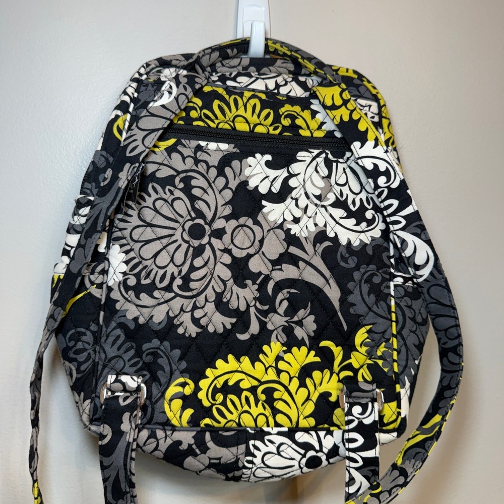 Vera Bradley Women's Quilted Baroque Floral Print Small Backpack - Picture 9 of 9